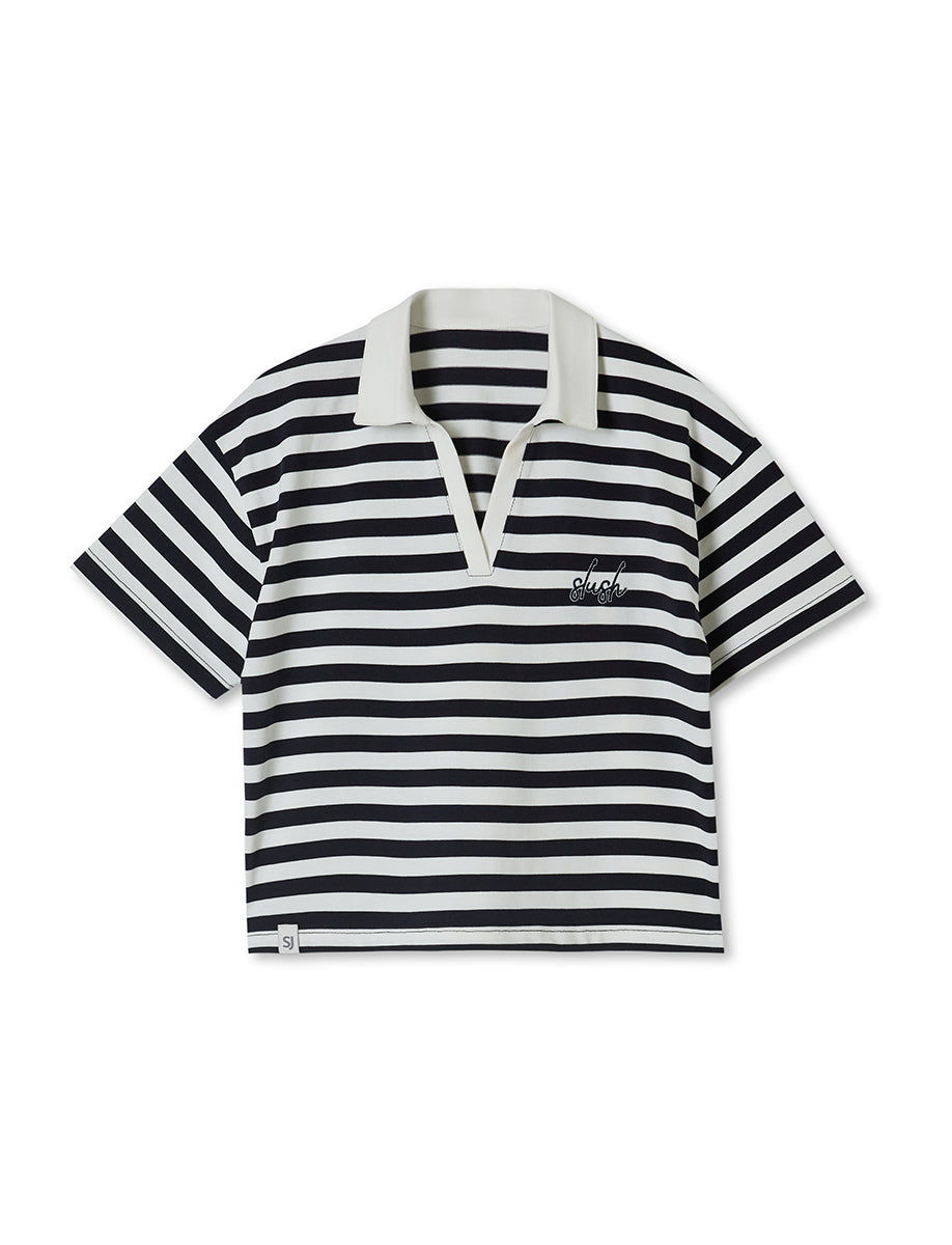 Striped Women's Polo